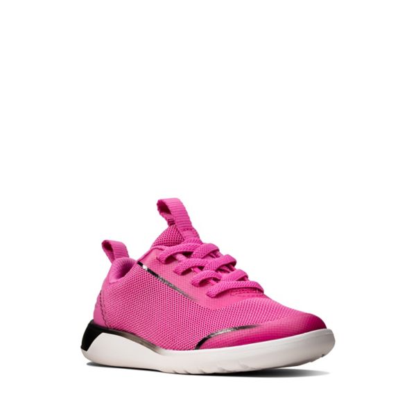 Clarks Girls Suburb Spark Toddler Trainers Pink | CA-7831265